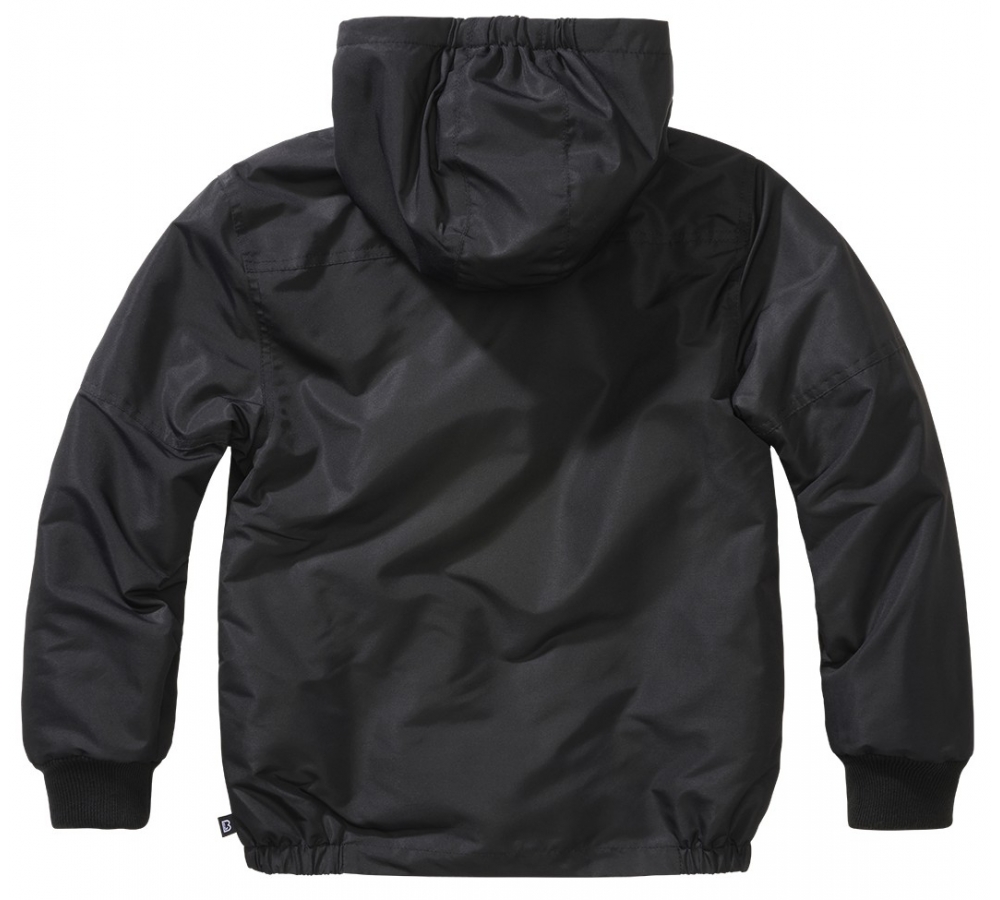 Kids Frontzip Windbreaker schwarz