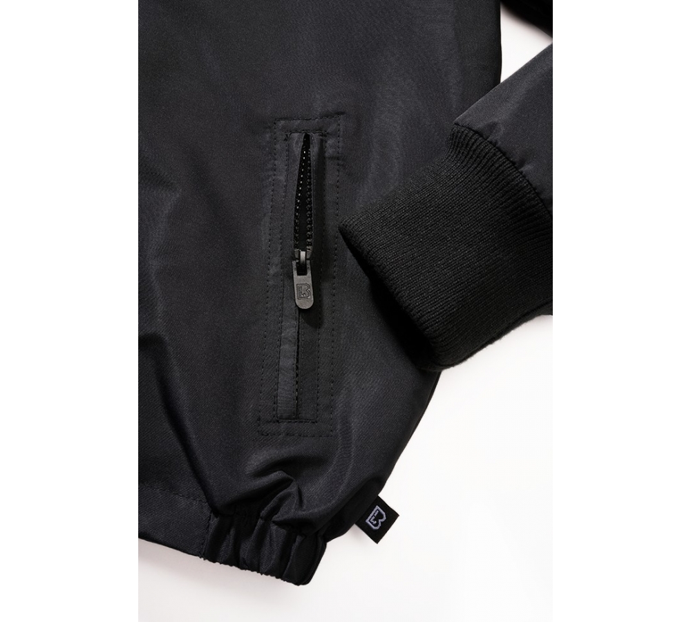Kids Frontzip Windbreaker schwarz