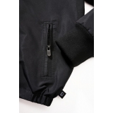 Kids Frontzip Windbreaker schwarz