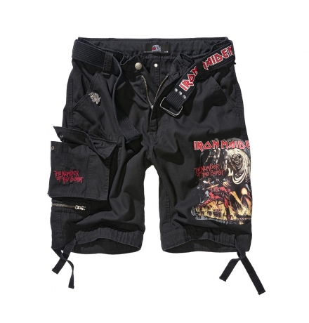 Iron Maiden Savage Shorts The Number of The Beast black edition