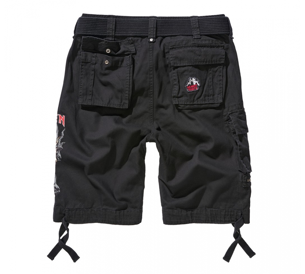 Iron Maiden Savage Shorts The Number of The Beast black edition