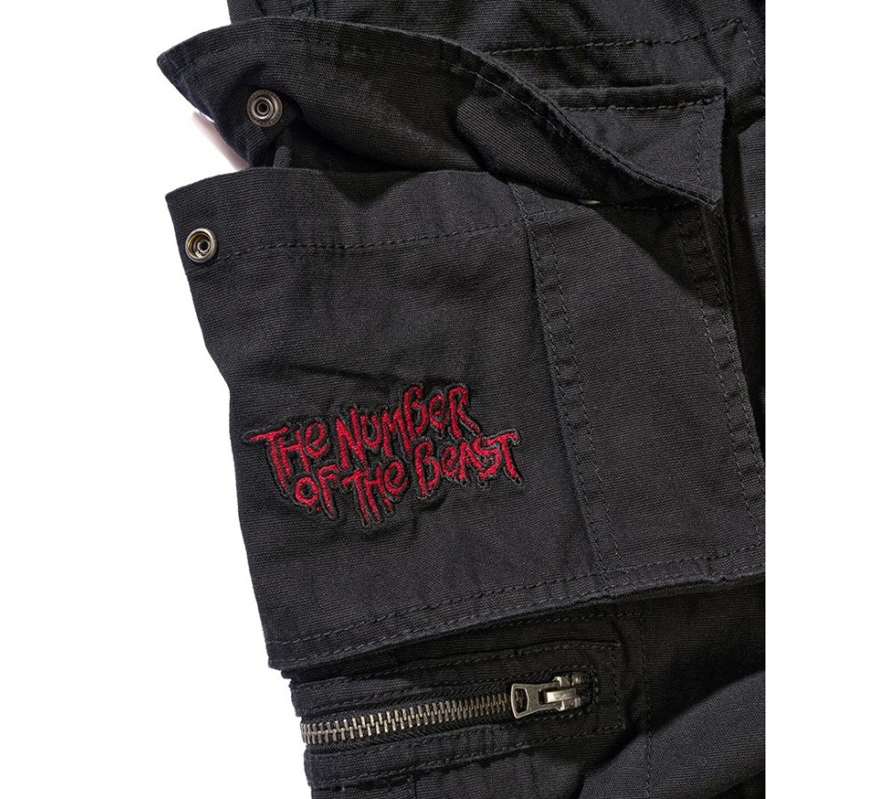 Iron Maiden Savage Shorts The Number of The Beast black edition