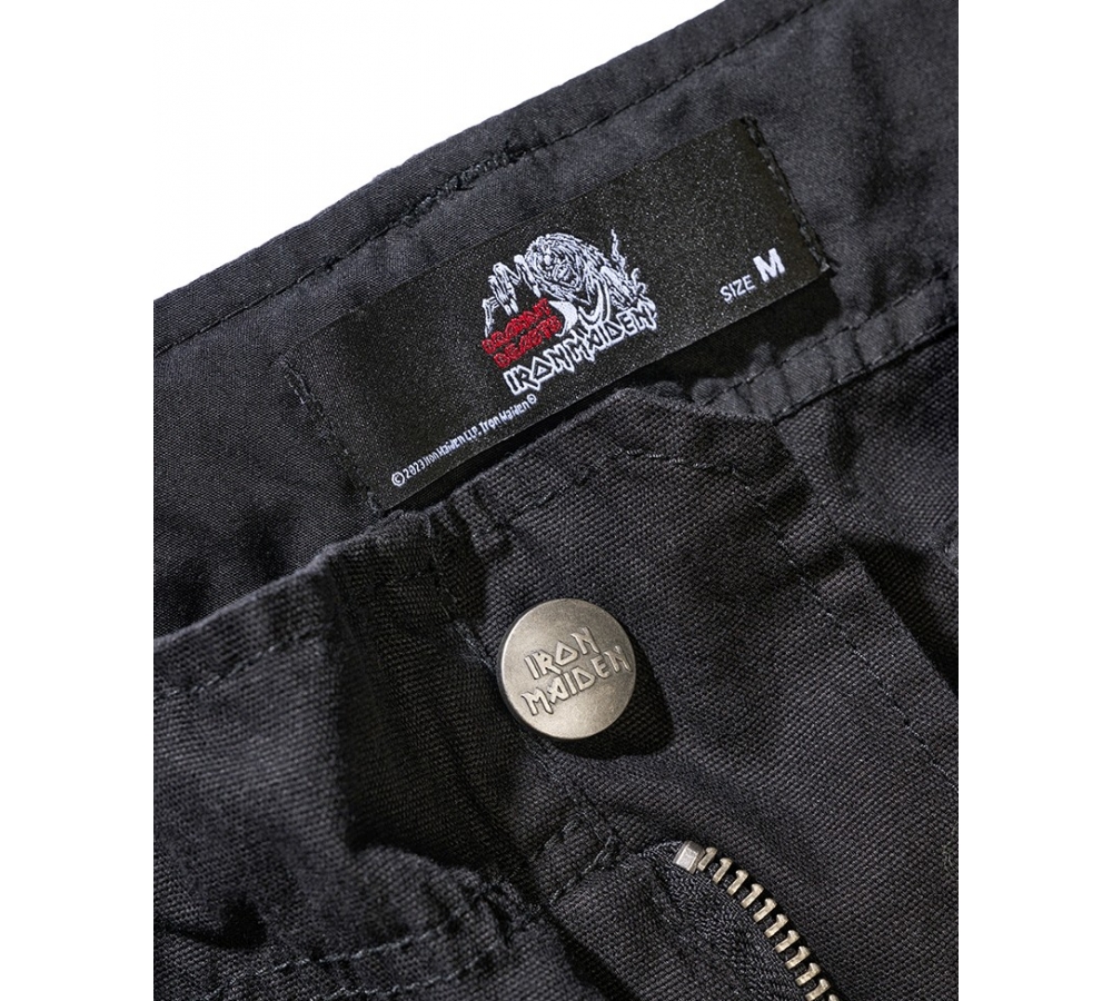 Iron Maiden Savage Shorts The Number of The Beast black edition