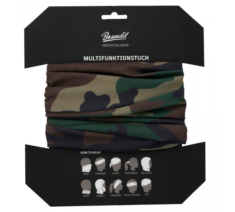 Multifunction Headgear Brandit woodland