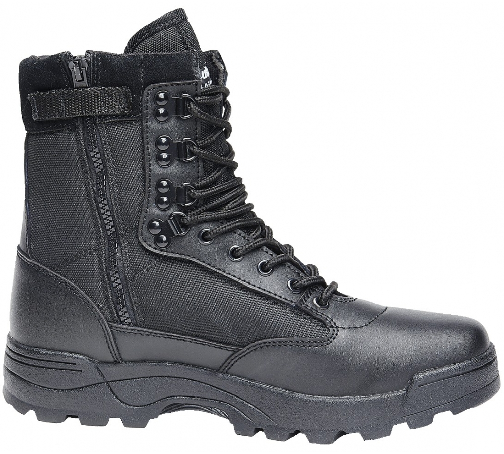 Tactical Boots Zipper schwarz