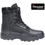 Tactical Boots Zipper schwarz