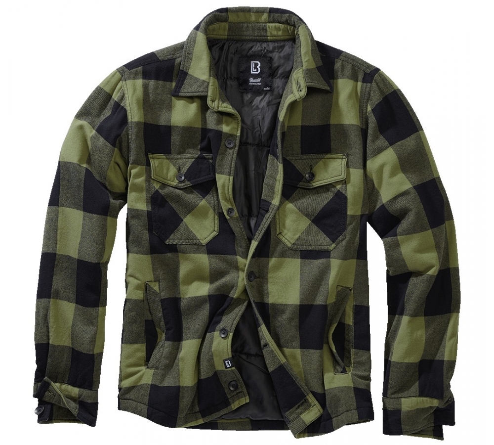 Lumber Jacket schwarz/oliv