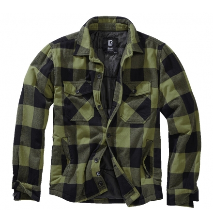 Lumber Jacket schwarz/oliv