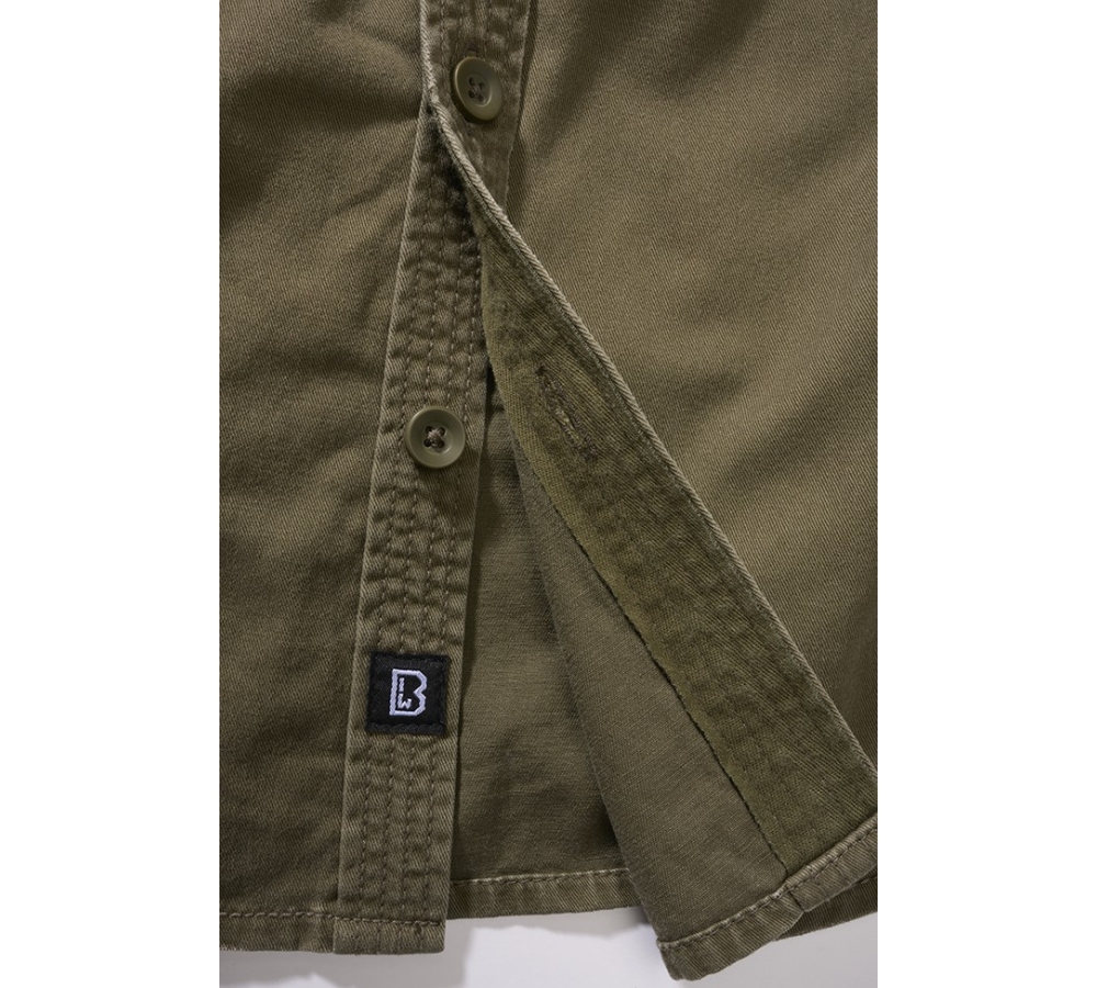 Women Vintage Shirt Long Sleeve olive