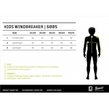 Kids Frontzip Windbreaker schwarz