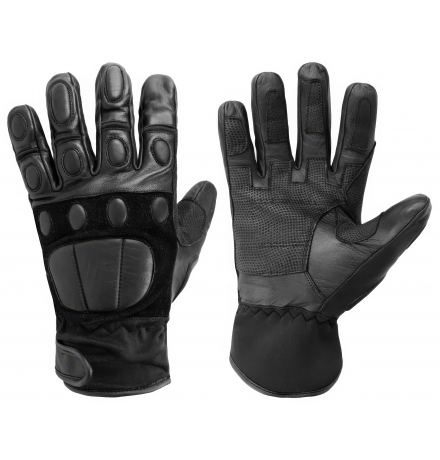 Guanti Police II – modello resistente in pelle e Cordura con protezione per le nocche