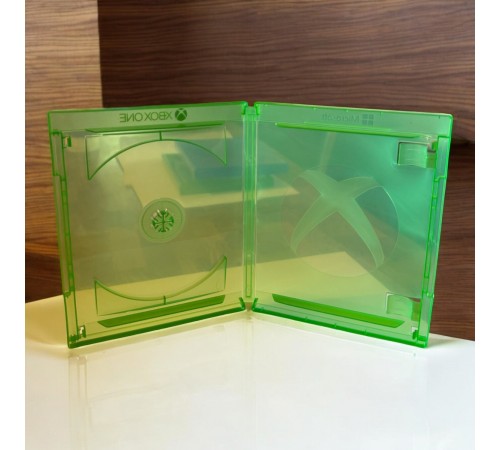 XBox One cases with "XBOX ONE" and "Microsoft" logo