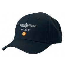 Czapka Pilota, bawełna, niebieska, regulowana - design 4 pilots
