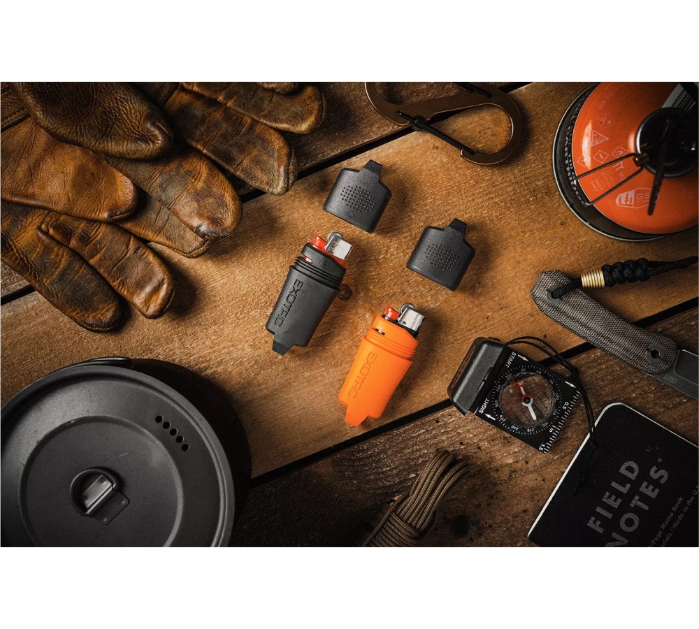 Obal "fireSLEEVE Mini", pro Mini-BIC, oranžový, bez zapalovače, Exotac
