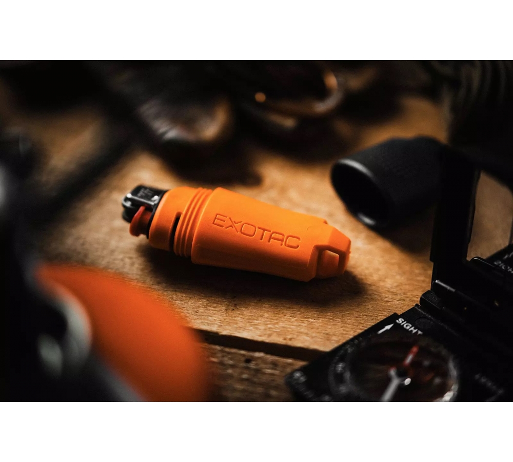 Obal "fireSLEEVE Mini", pro Mini-BIC, oranžový, bez zapalovače, Exotac