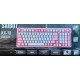 Russische Tastatur TFN Saibot KX-10-97, RU Layout, rosa