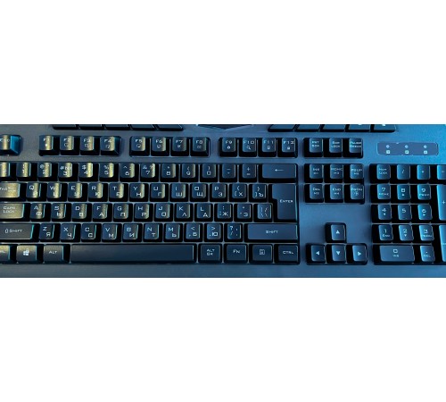 Russische Tastatur Trust GXT 881 ODYSS. RU Layout, schwarz