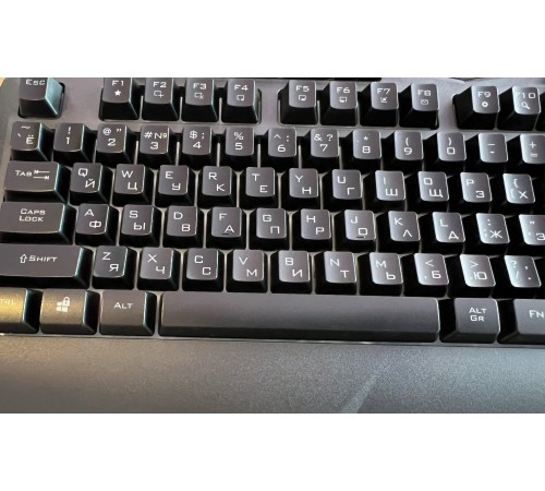 Russische Tastatur Trust GXT 881 ODYSS. RU Layout, schwarz