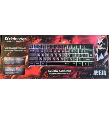 Russische Tastatur Defender Red GK-116, RU Layout