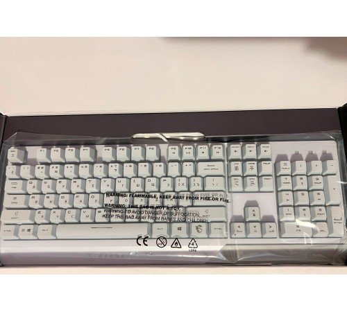 Russische Tastatur MSI Vigor GK30 White, RU Layout