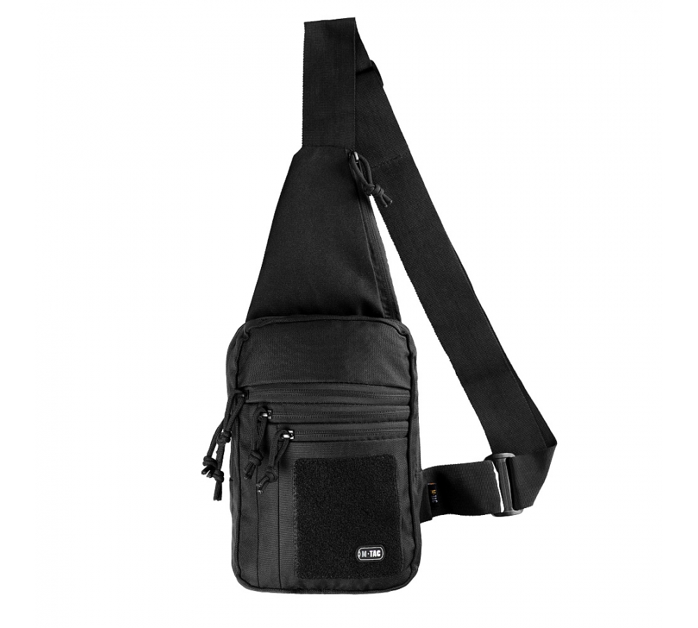 M-Tac Shoulder Bag with Holster, Velcro closure, Black