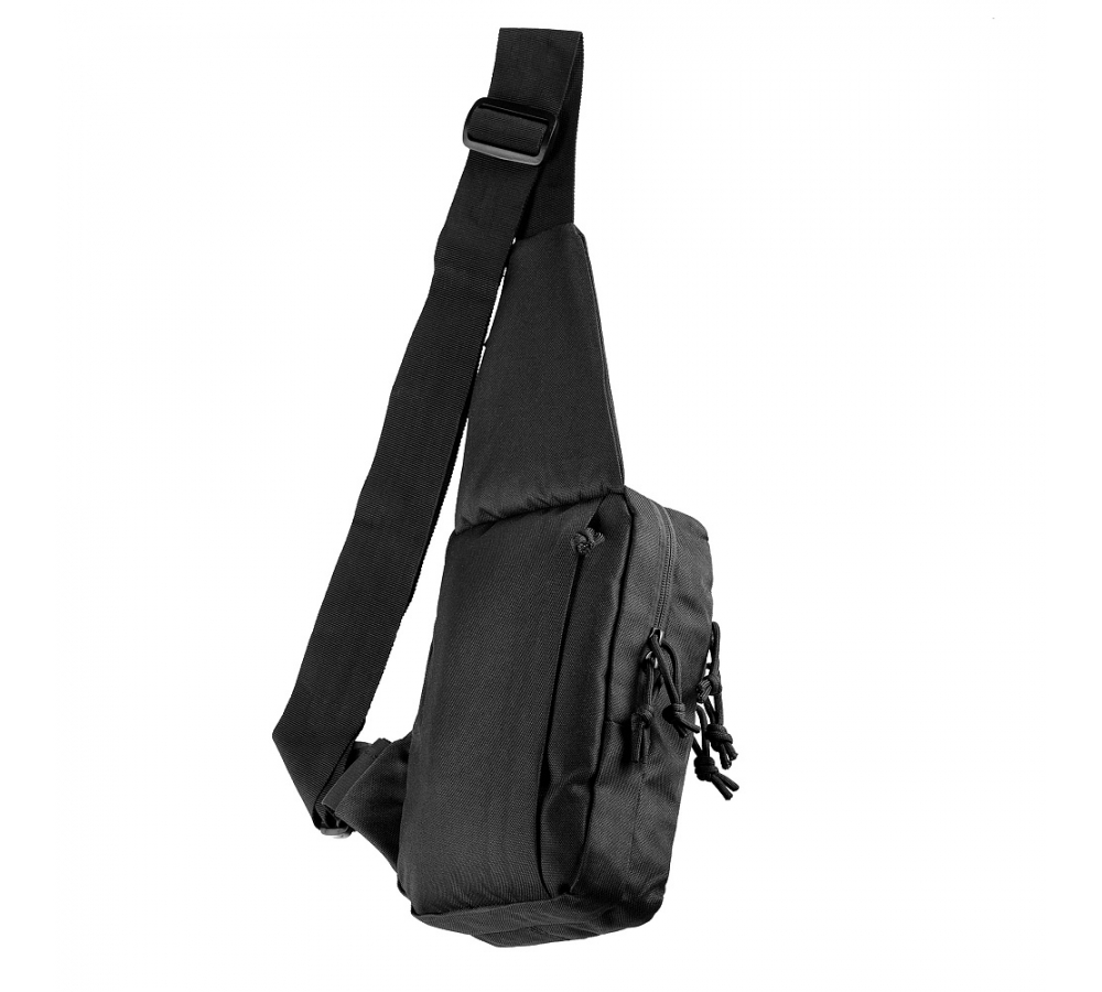 M-Tac Shoulder Bag with Holster, Velcro closure, Black