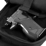 M-Tac Shoulder Bag with Holster, Velcro closure, Black
