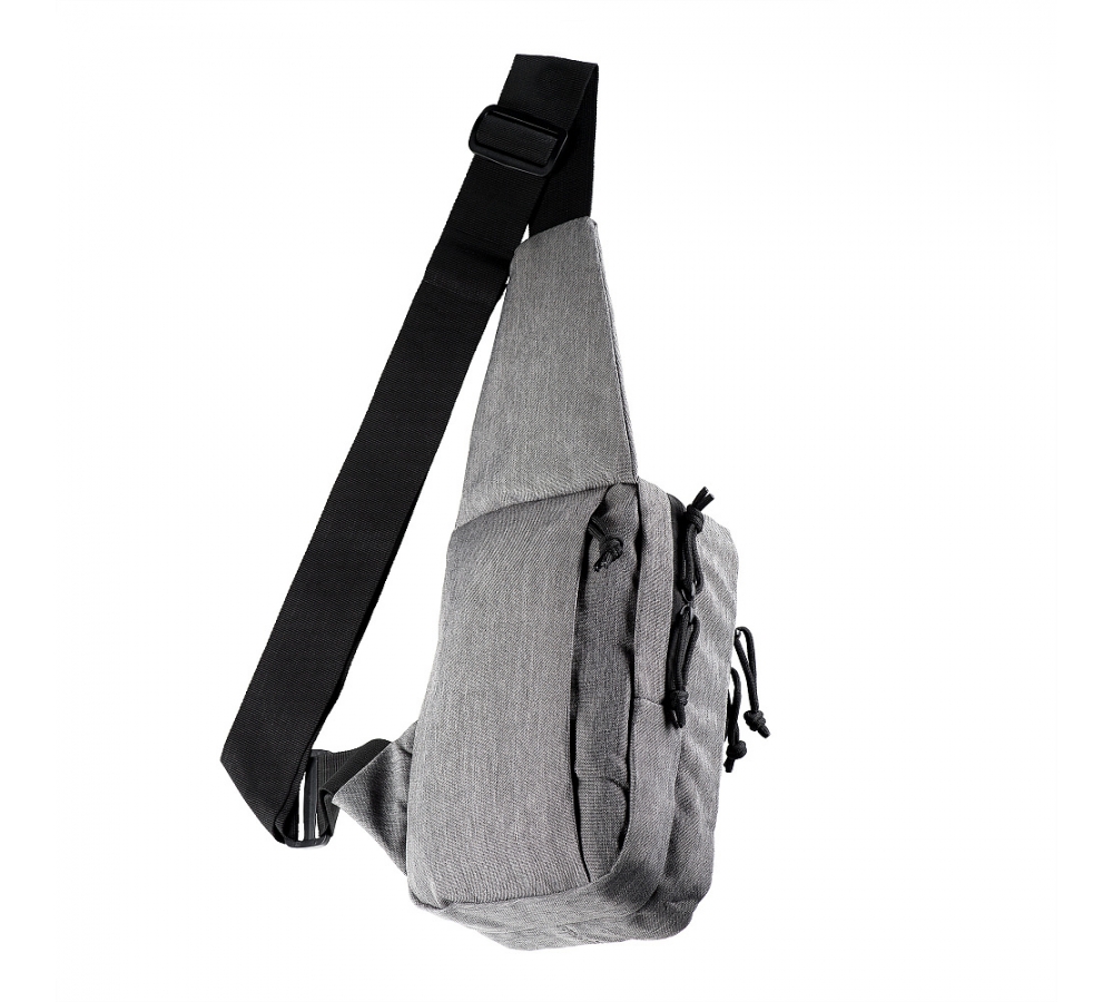 M-Tac Shoulder Bag with Holster, Velcro closure, Grey