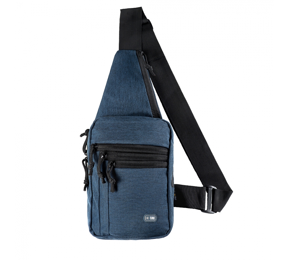 M-Tac Shoulder Bag with Holster, Velcro closure, Blue