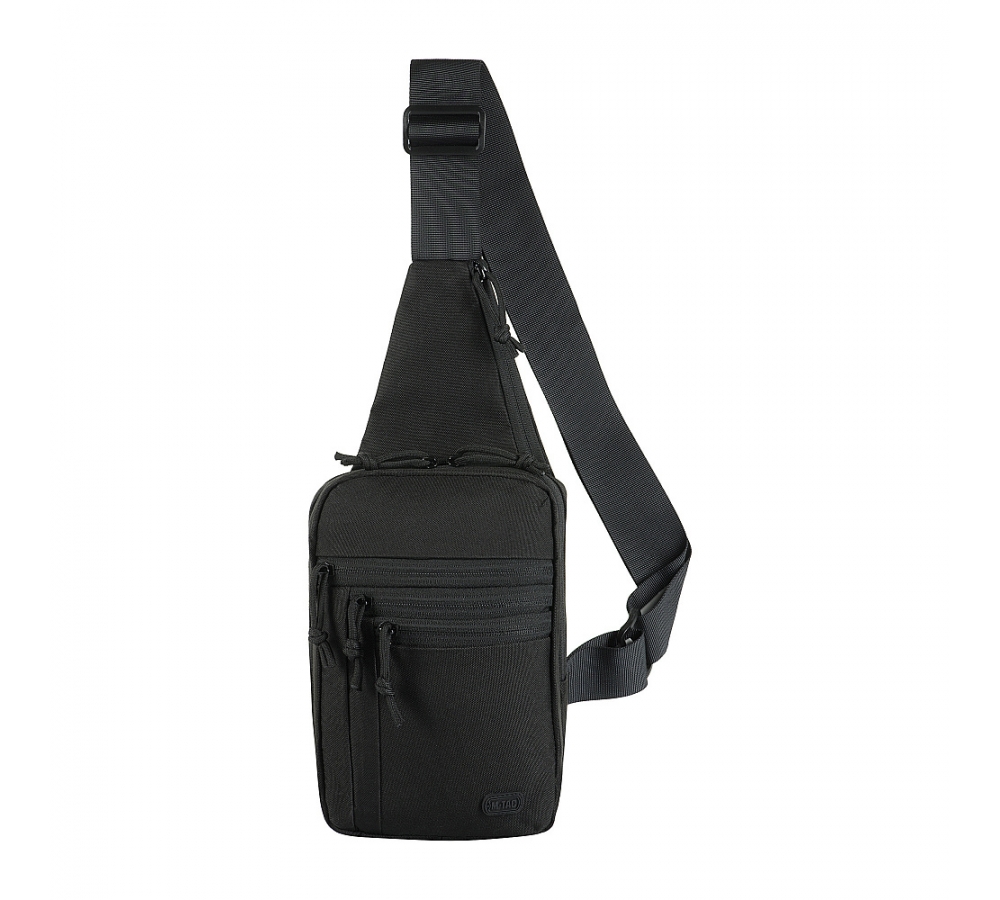 M-Tac Shoulder Bag with Holster, Velcro closure, Black