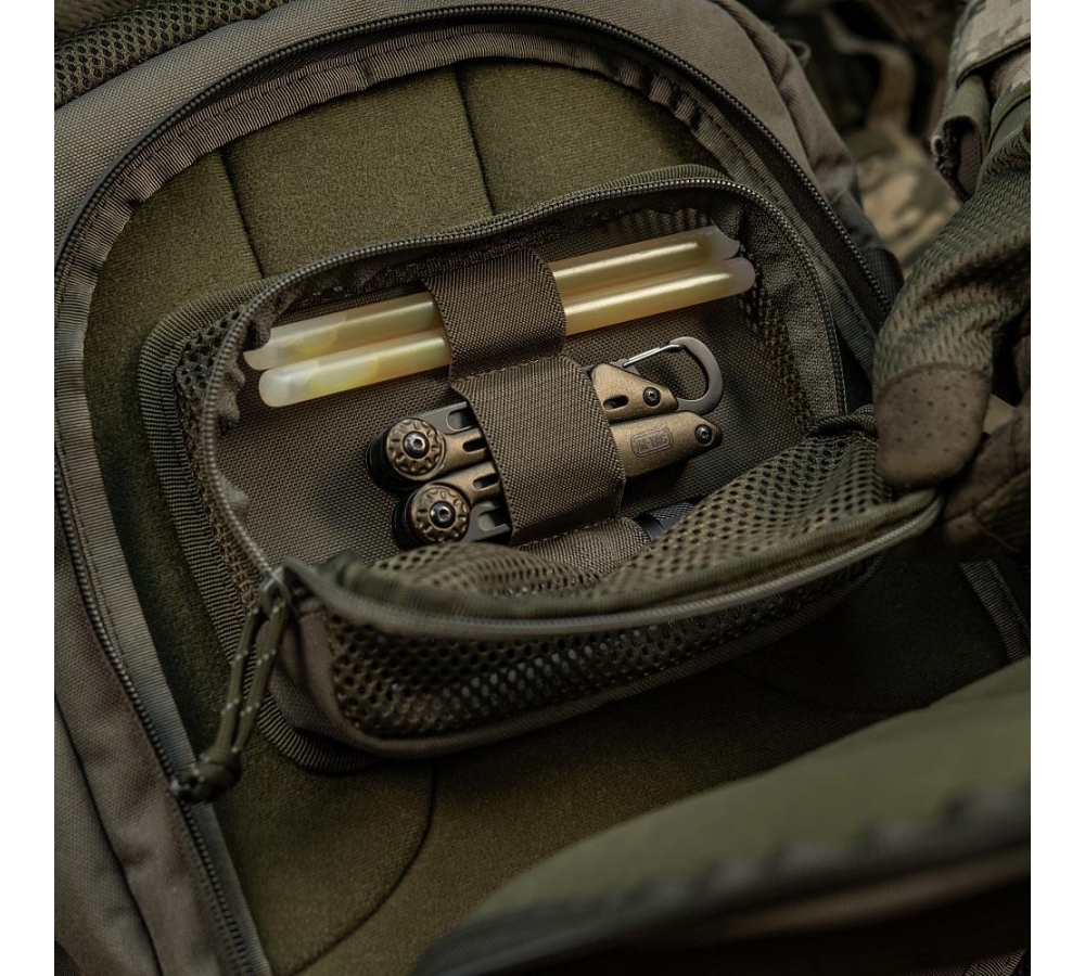 M-Tac Modular Insert with Zippered Mesh Pocket – Ranger Green
