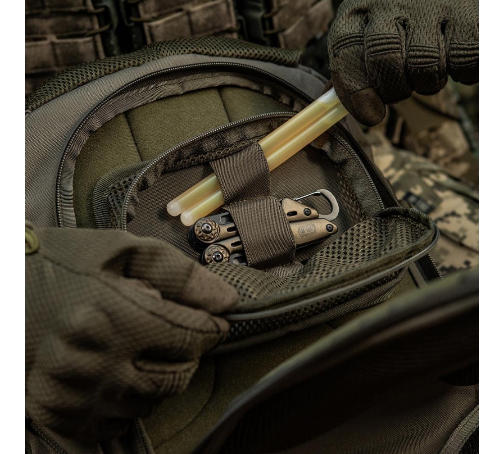 M-Tac Modular Insert with Zippered Mesh Pocket – Ranger Green