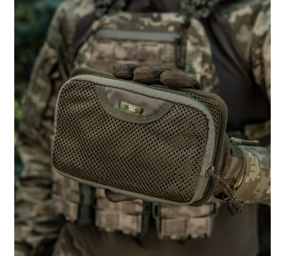M-Tac Modular Insert with Zippered Mesh Pocket – Ranger Green