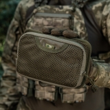 M-Tac Modular Insert with Zippered Mesh Pocket – Ranger Green