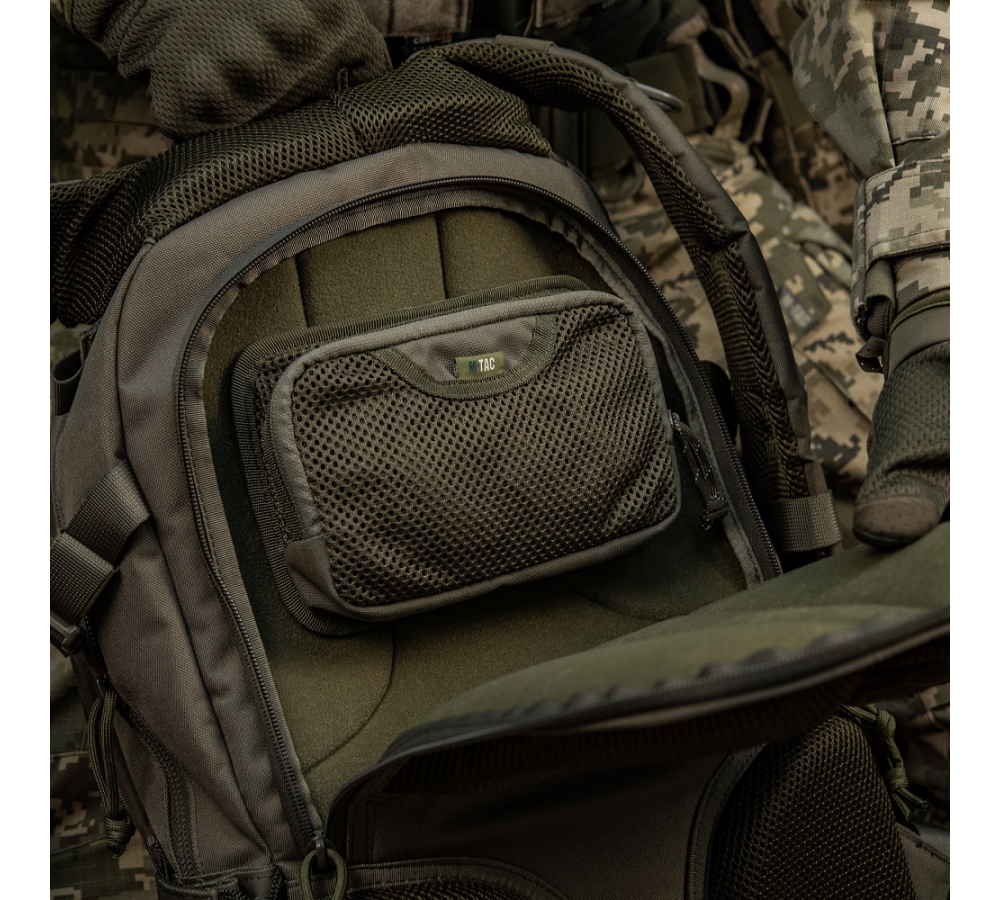 M-Tac Modular Insert with Zippered Mesh Pocket – Ranger Green
