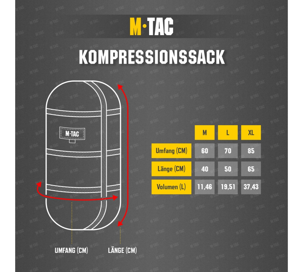 Sacco di compressione M-Tac Medium – Olive