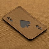 M-Tac Patch "Pik-Ass", Laserschnitt, Schwarz/Coyote