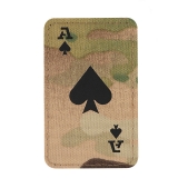 M-Tac Patch "Ace of Spades", Laser Cut, Multicam/Black