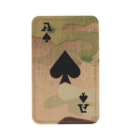 M-Tac Patch "Ace of Spades", Laser Cut, Multicam/Black