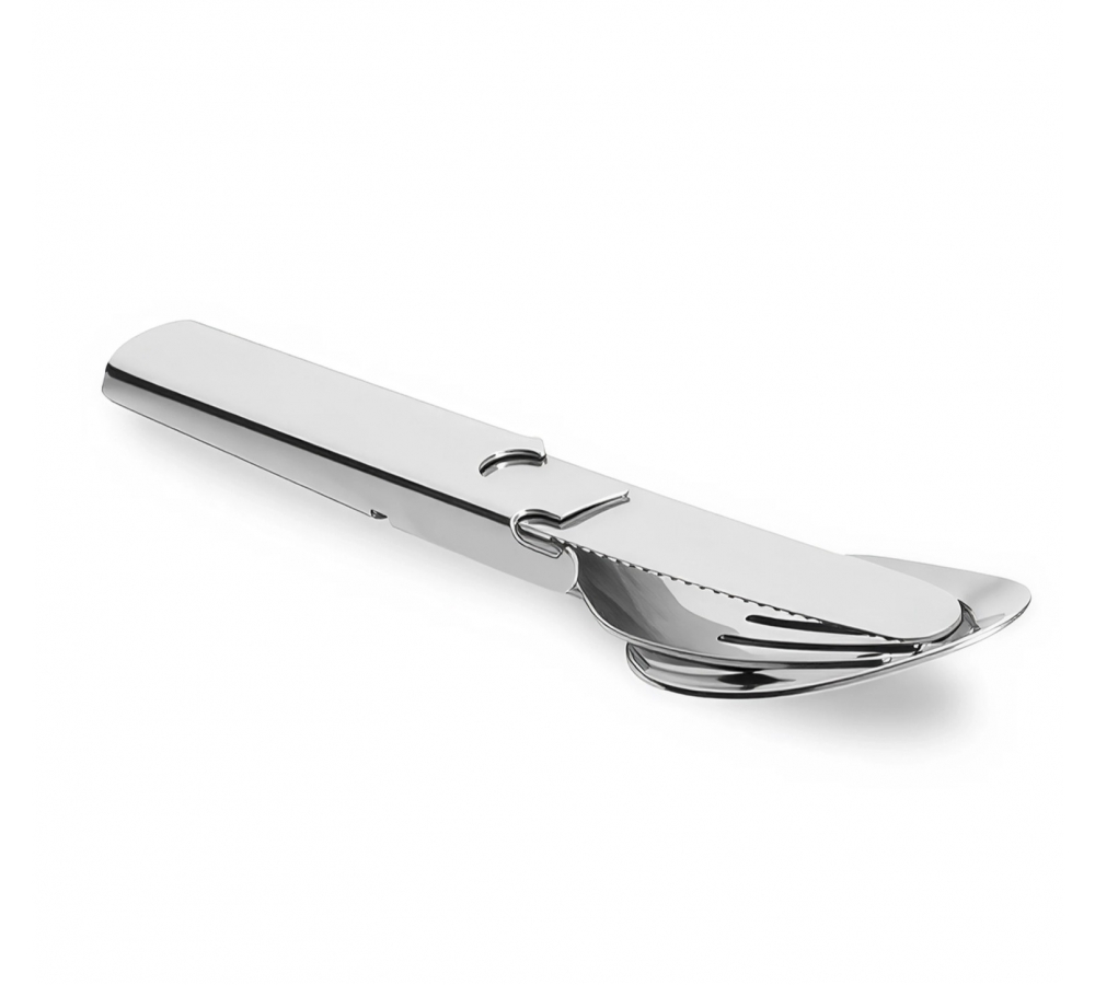Besteckset "Steel Small", 4-teilig, Edelstahl, M-Tac
