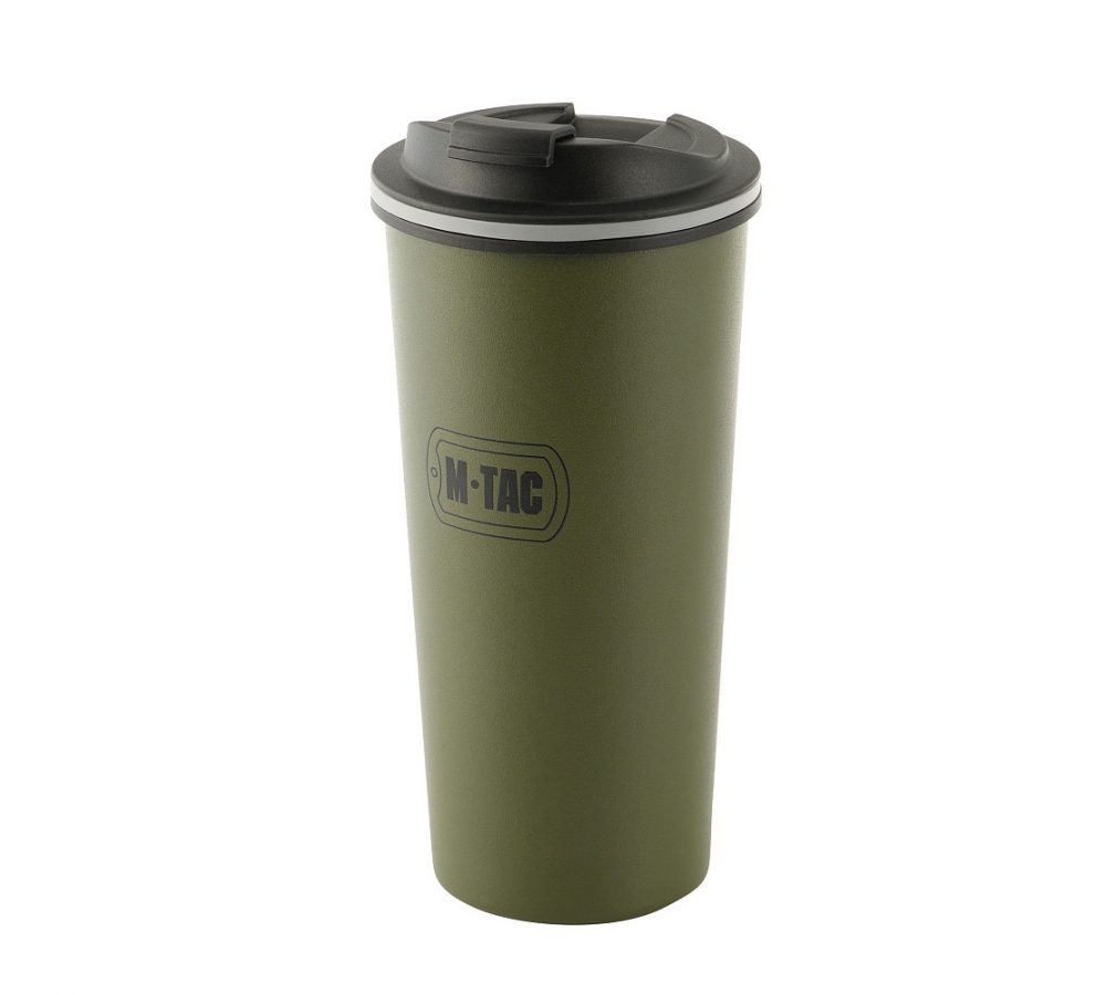 Isolierbecher "Insulated Mug 450 ml", Edelstahl, Olive, M-Tac