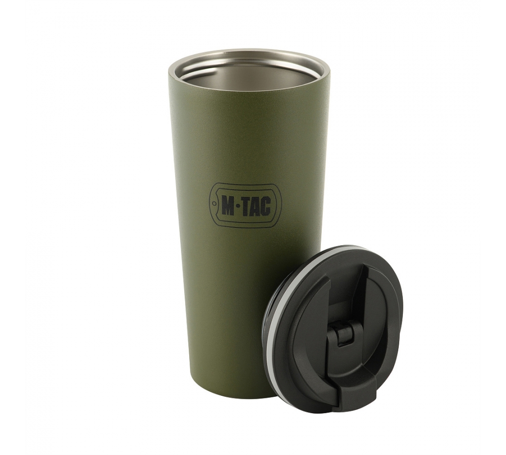 Isolierbecher "Insulated Mug 450 ml", Edelstahl, Olive, M-Tac