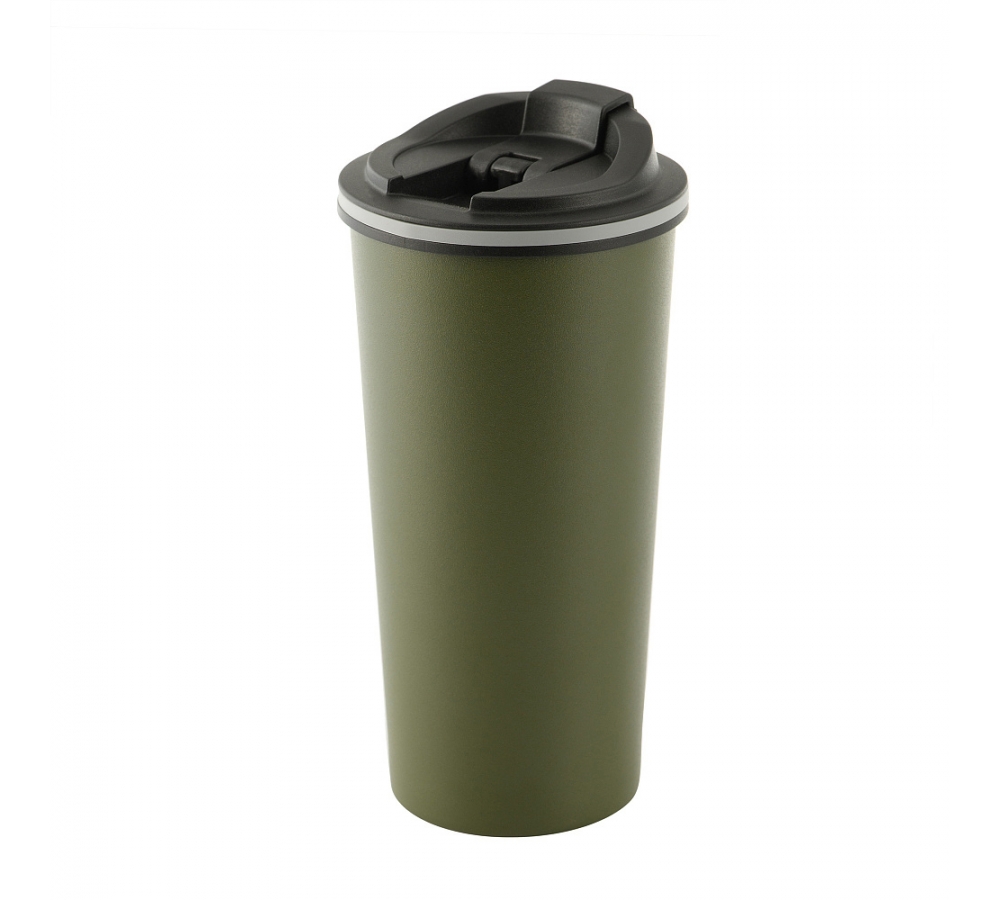 Isolierbecher "Insulated Mug 450 ml", Edelstahl, Olive, M-Tac