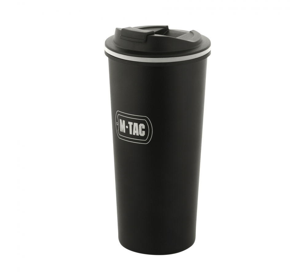 Isolierbecher "Insulated Mug 450 ml", Edelstahl, schwarz, M-Tac