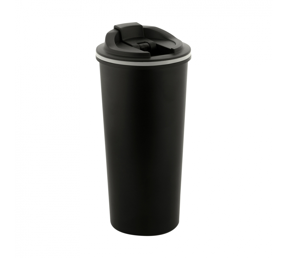 Isolierbecher "Insulated Mug 450 ml", Edelstahl, schwarz, M-Tac