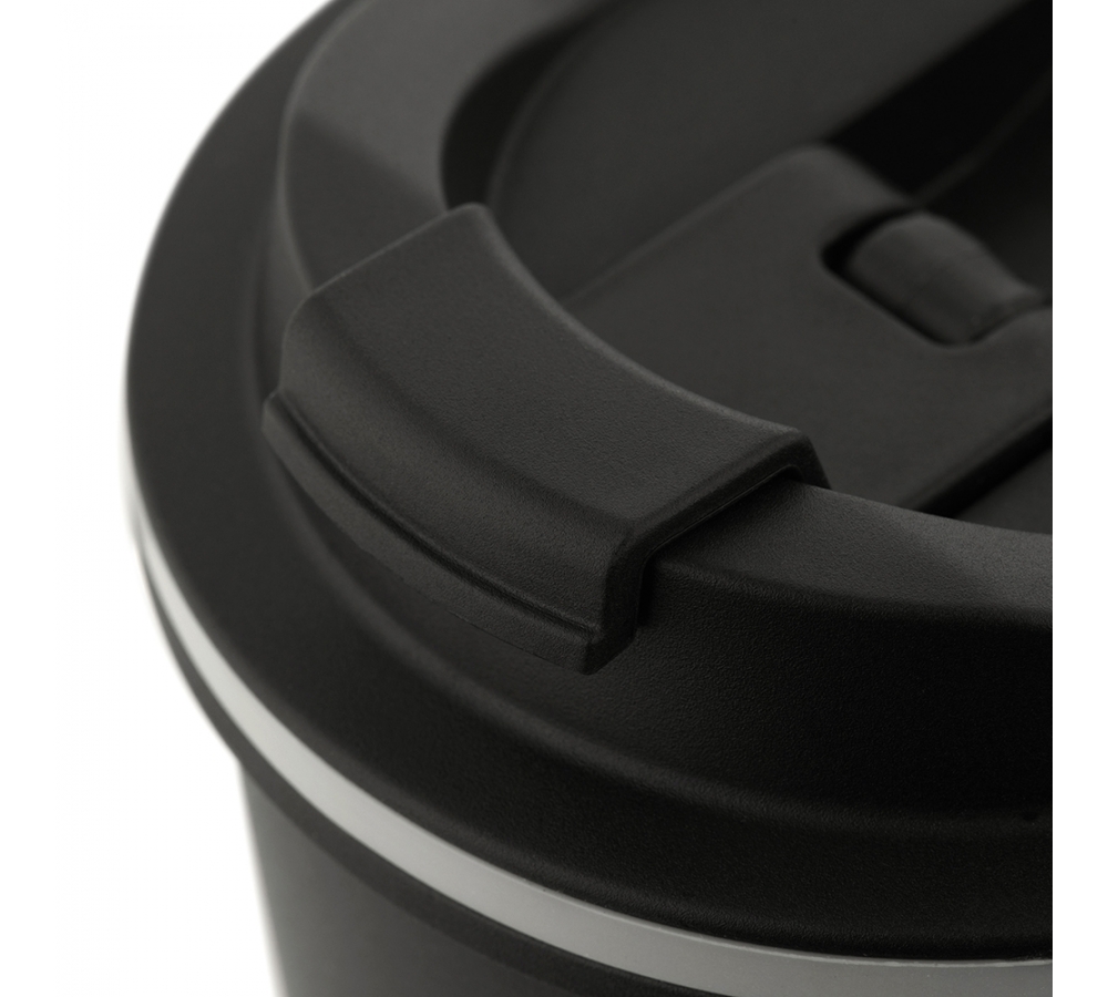 Isolierbecher "Insulated Mug 450 ml", Edelstahl, schwarz, M-Tac
