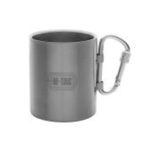 Thermobecher "Thermobecher 280 ml", mit Karabinergriff, Edelstahl, M-Tac