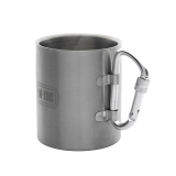 Thermobecher "Thermobecher 280 ml", mit Karabinergriff, Edelstahl, M-Tac