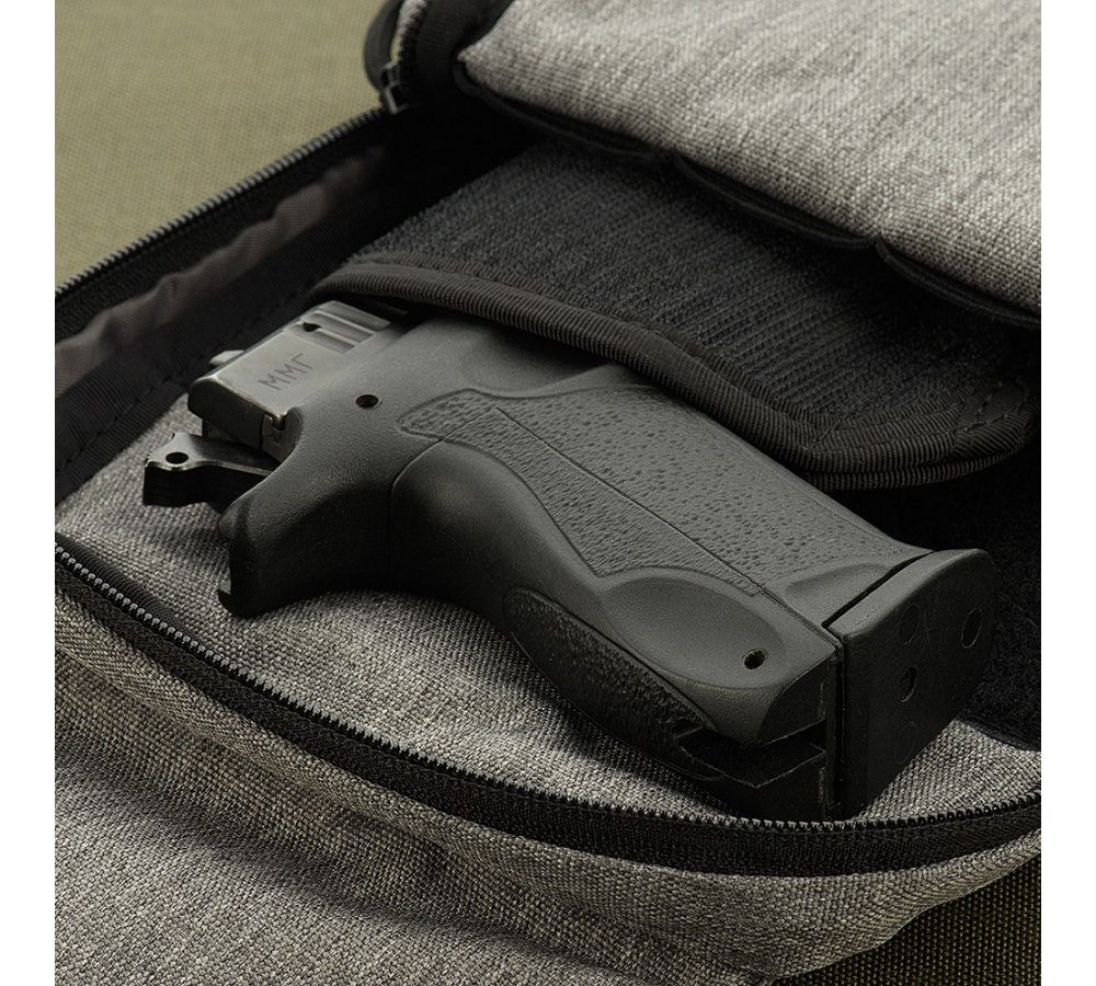 M-Tac Shoulder Bag with Holster, Velcro Fastening, grey