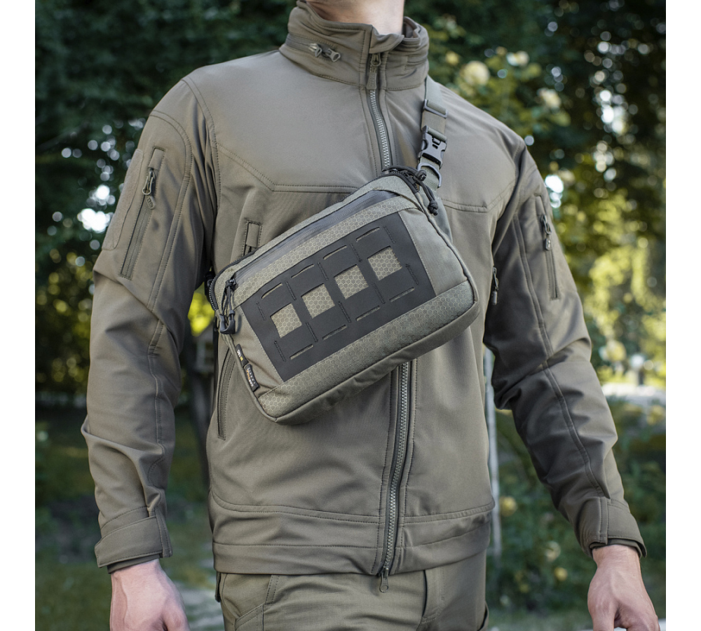 Admin Bag "Elite", shoulder strap, Green/Black, M-Tac